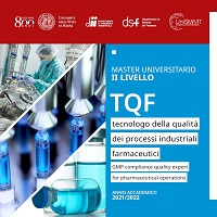 Patrocinio Master Universitario II Livello “Tecnologo della qualità dei processi industriali farmaceutici”